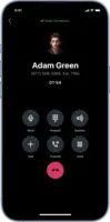 Screenshot of Mobile App - Ongoing Call