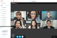 Screenshot of GlobalMeet Collaboration Webcams