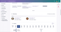 Screenshot of Track relationships, emails, meetings, documents, forms, and more within Casebook's cb Engage application