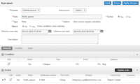 Screenshot of Automate business workflow rules