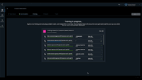 Screenshot of Automated model training process