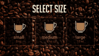 Screenshot of Coffee Machine Touchscreen Interface