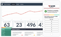 Screenshot of Ask Inline dashboard and mobile survey
