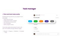 Screenshot of The task manager, that conquers difficult projects by simplifying planning into 5 steps, with clear visibility to track their progress.