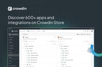 Screenshot of the Crowdin connector app view
