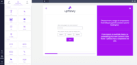Screenshot of Upflowy offers a wide range of content and form options for your flow.