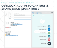 Screenshot of Capture email signatures