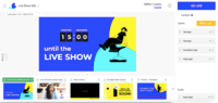 Screenshot of Live Show that contains of multiple scenes that can be scheduled and played one after another.
